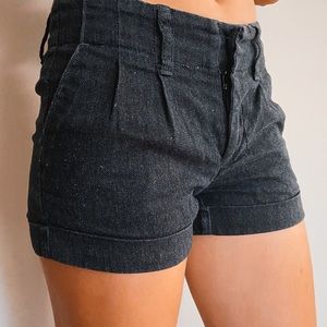 Dark gray shorts high waisted